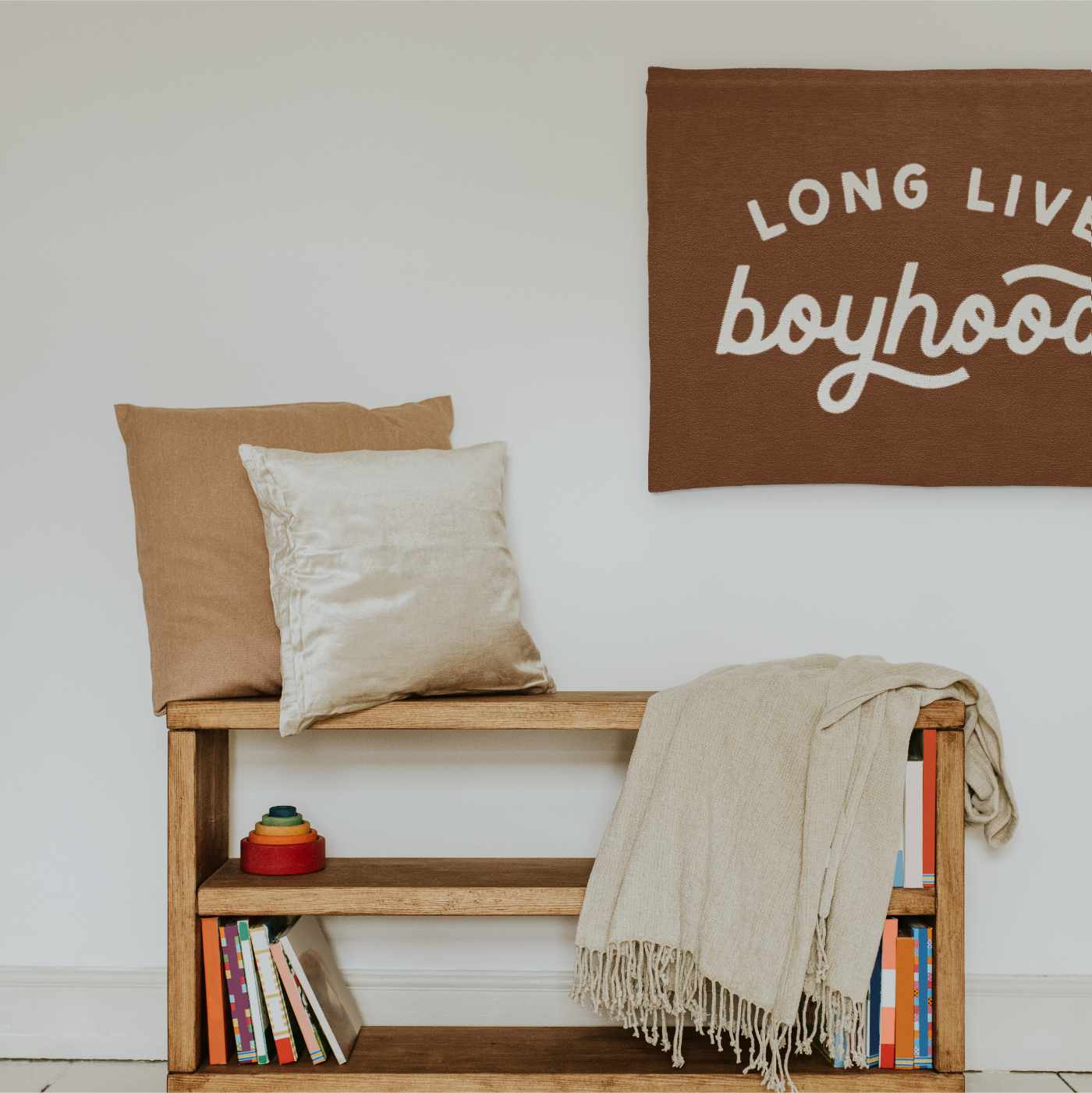 Long Live Boyhood Woven Tapestry