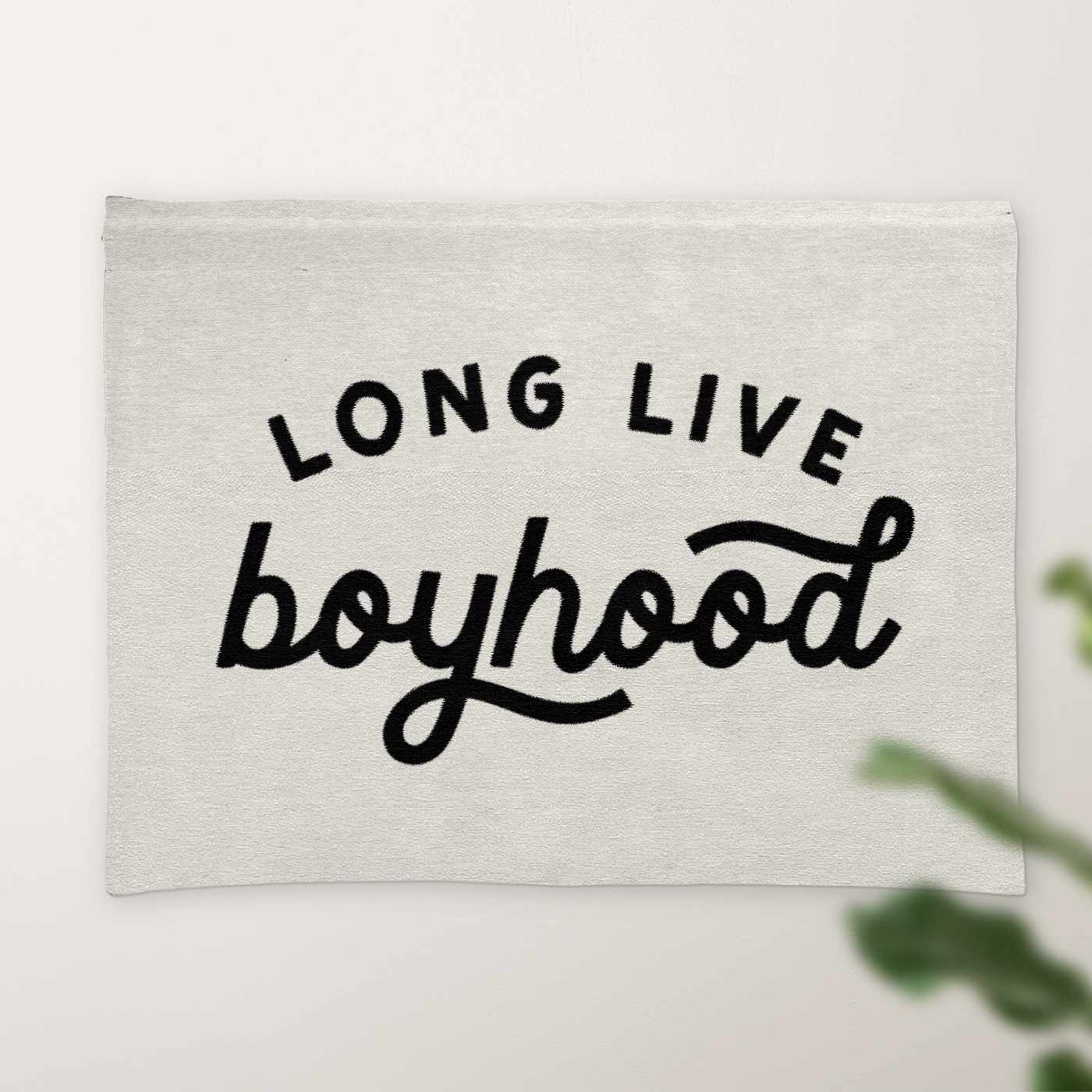 Long Live Boyhood Woven Tapestry
