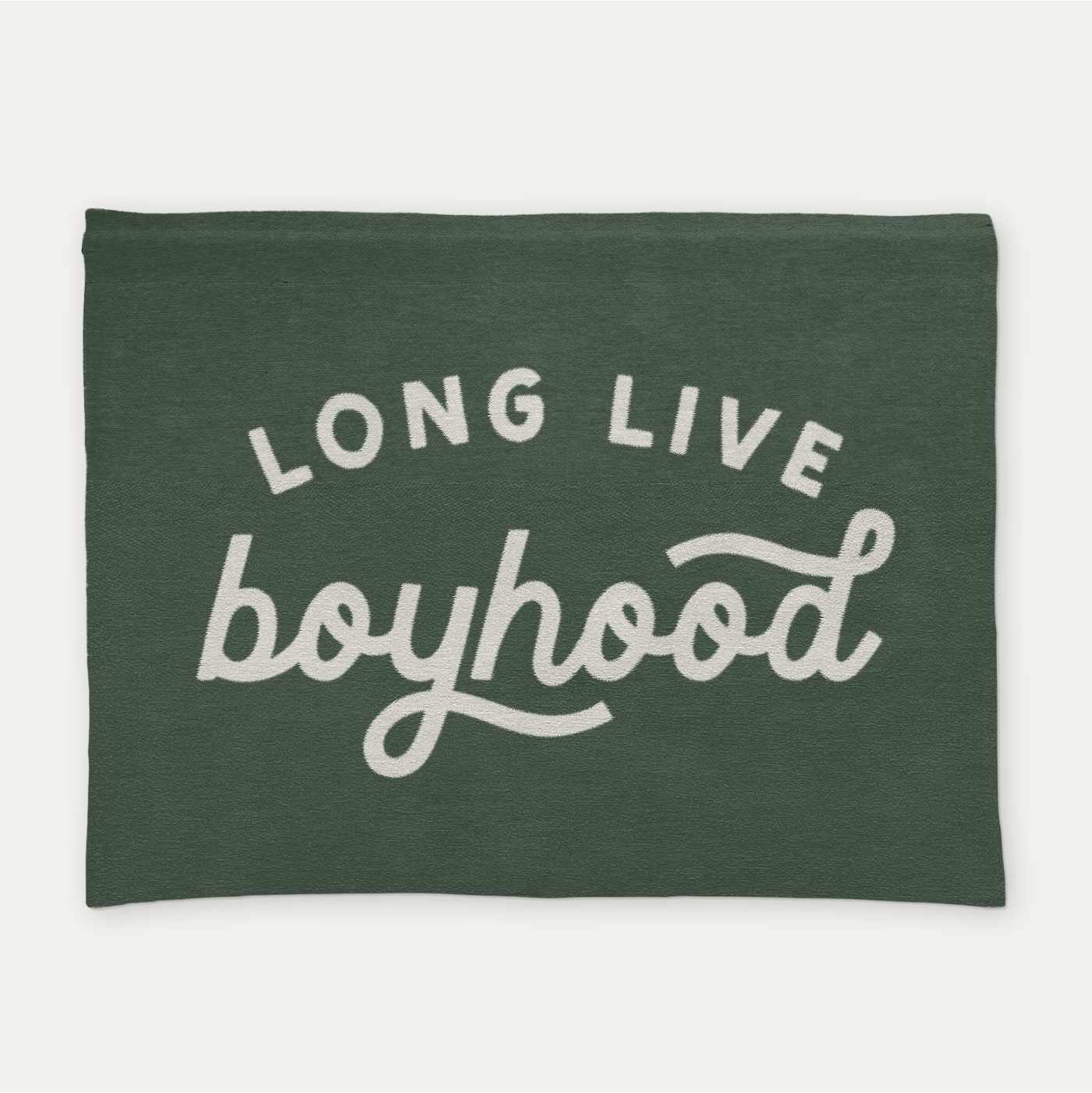 Long Live Boyhood Woven Tapestry