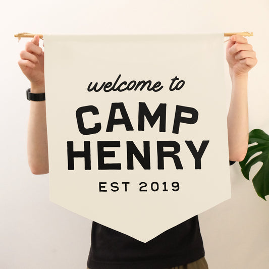 Custom Camp Themed Pennant