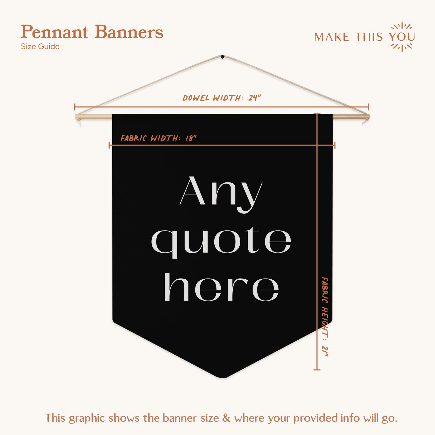 Custom Quote Banner in Trendy Font