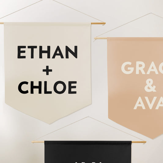 Couple Names Pennant Banner