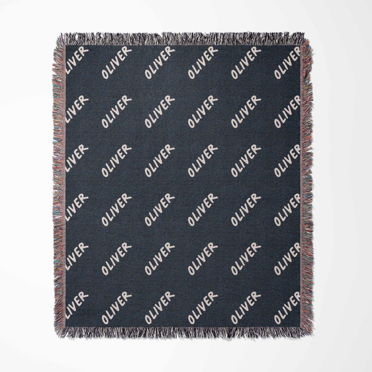 Custom Name Woven Blanket