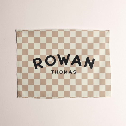 Checkered Name Tapestry