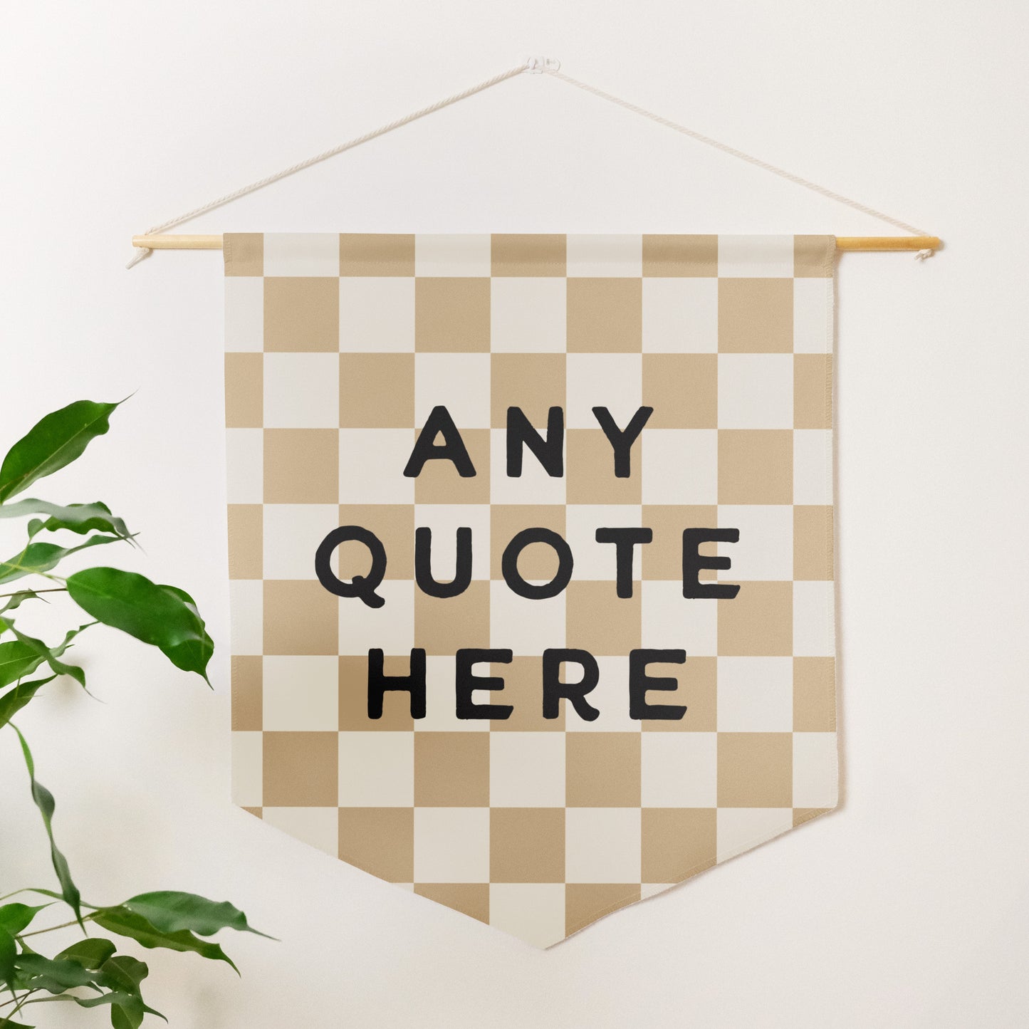 Checkered Quote Pennant