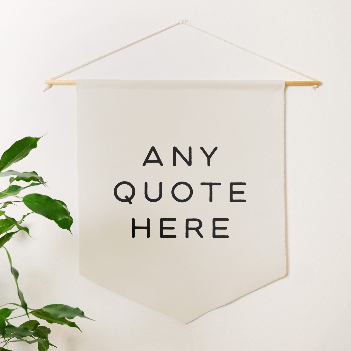 Custom Quote Banner in Thin Font