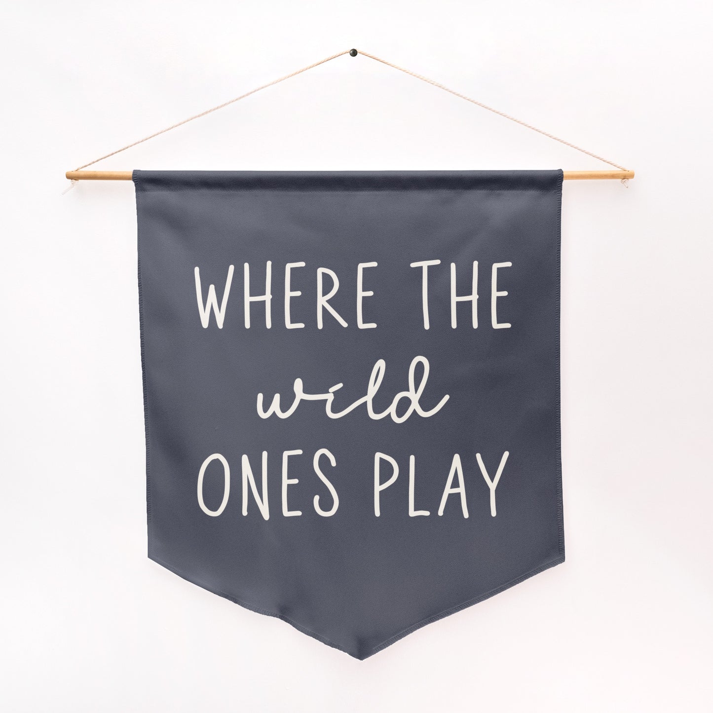 Where The Wild Ones Play Playroom Pennant